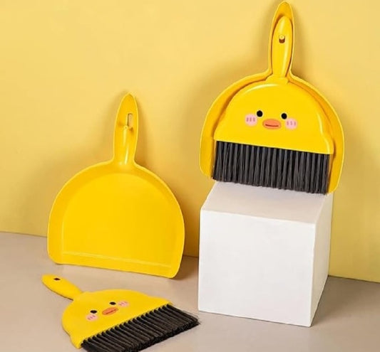 Multi-Purpose Dustpan and Brush Broom Set Kids Hand Broom and Dust Pan for Cleaning Table