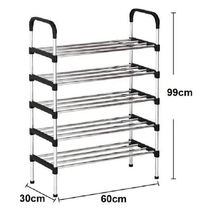 5-Layer Shoe Rack – Space-Saving Shoe Storage Organizer for Home & Office