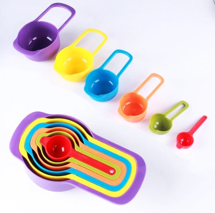 6 Pcs Multi-measuring Cups & Spoon set