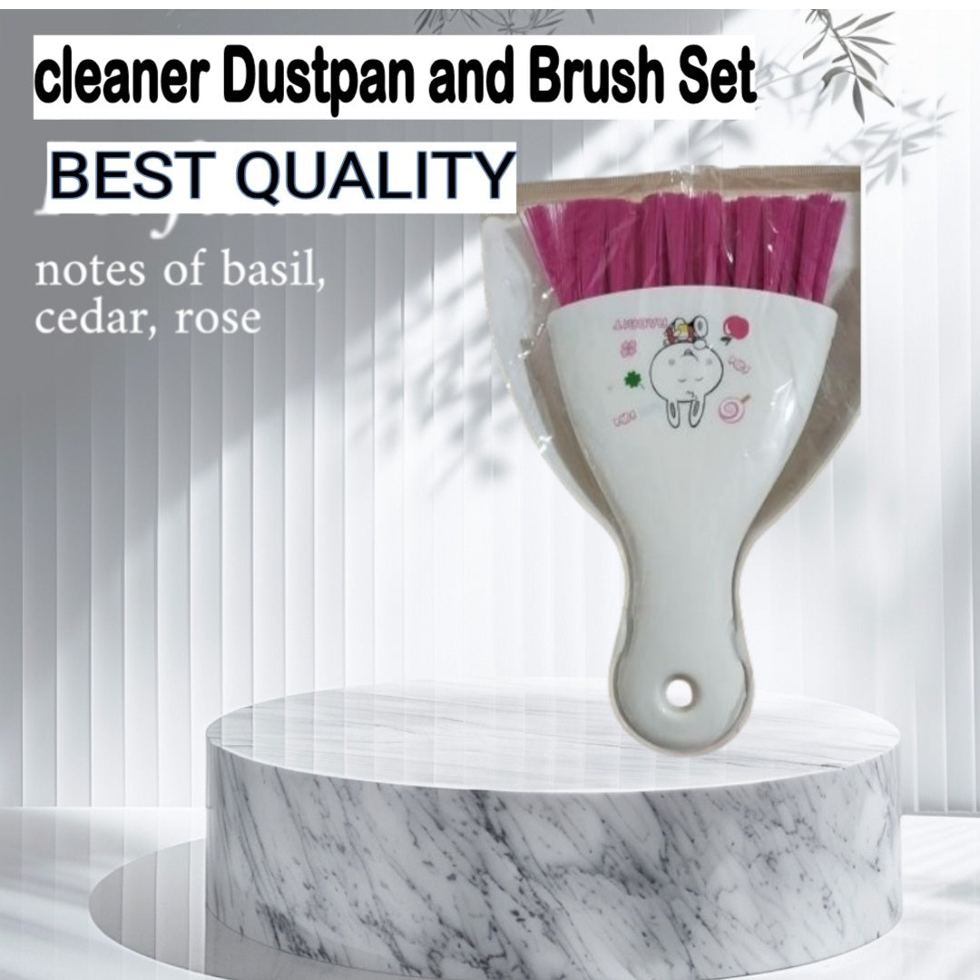 Cleaner Dustpan and Brush Set
cleanups in the kitchen, living room, or office.