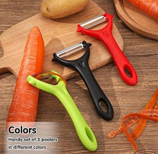 Kitchen Plastic Handle Fruit Vegetable Peeler Peeling Tool Cutter random colour