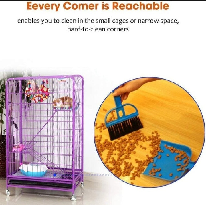 Cleaner Dustpan and Brush Set
cleanups in the kitchen, living room, or office.