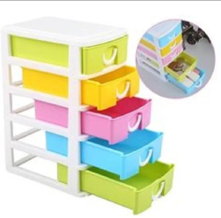 5 Layers Multipurpose Plastic Mini Drawer For Storage and Jewelry Organizer
