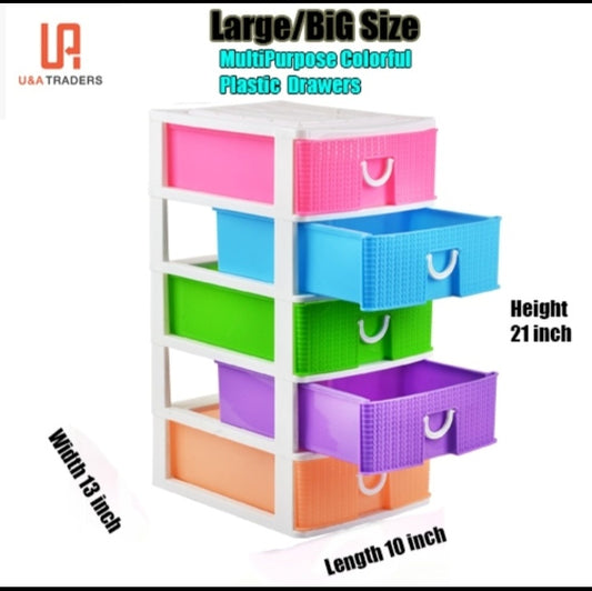 5 Layers Multipurpose Plastic Mini Drawer For Storage and Jewelry Organizer