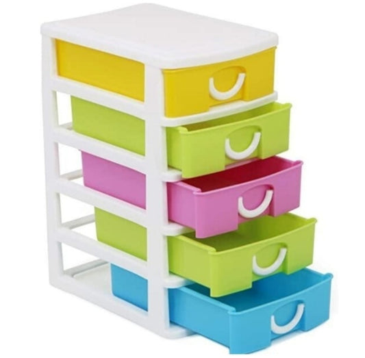5 Layers Multipurpose Plastic Mini Drawer For Storage and Jewelry Organizer