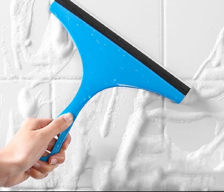 Glass Wiper, Window & Surface Cleaning Scrapper Wiper, Glass Cleaner Rubber Wiper for Kitchen, Car Mirror Cleaning Wiper, Car Windshield Cleaner Brush, Multipurpose Viper