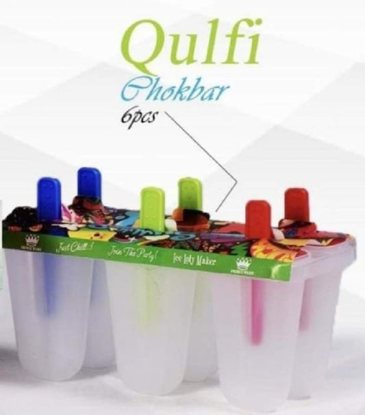 Pack of 6 Reusable Ice kuilfMaker Ice Cream Molds Kulfi Maker set