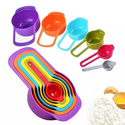6 Pcs Multi-measuring Cups & Spoon set