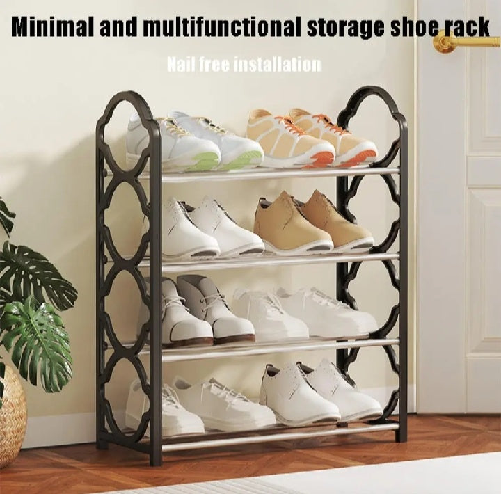 4-Layer Shoe Rack – Space-Saving Shoe Storage Organizer for Home & Office