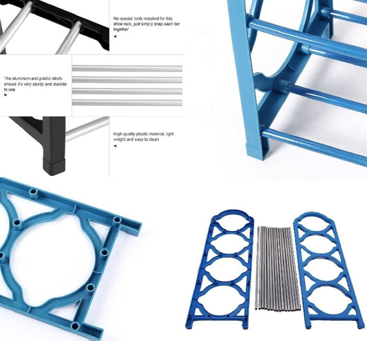 4-Layer Shoe Rack – Space-Saving Shoe Storage Organizer for Home & Office