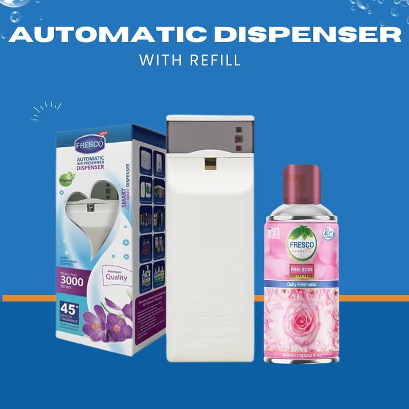 Fresco (Rose) Air Freshener Refill For Auto Dispenser | 300ML