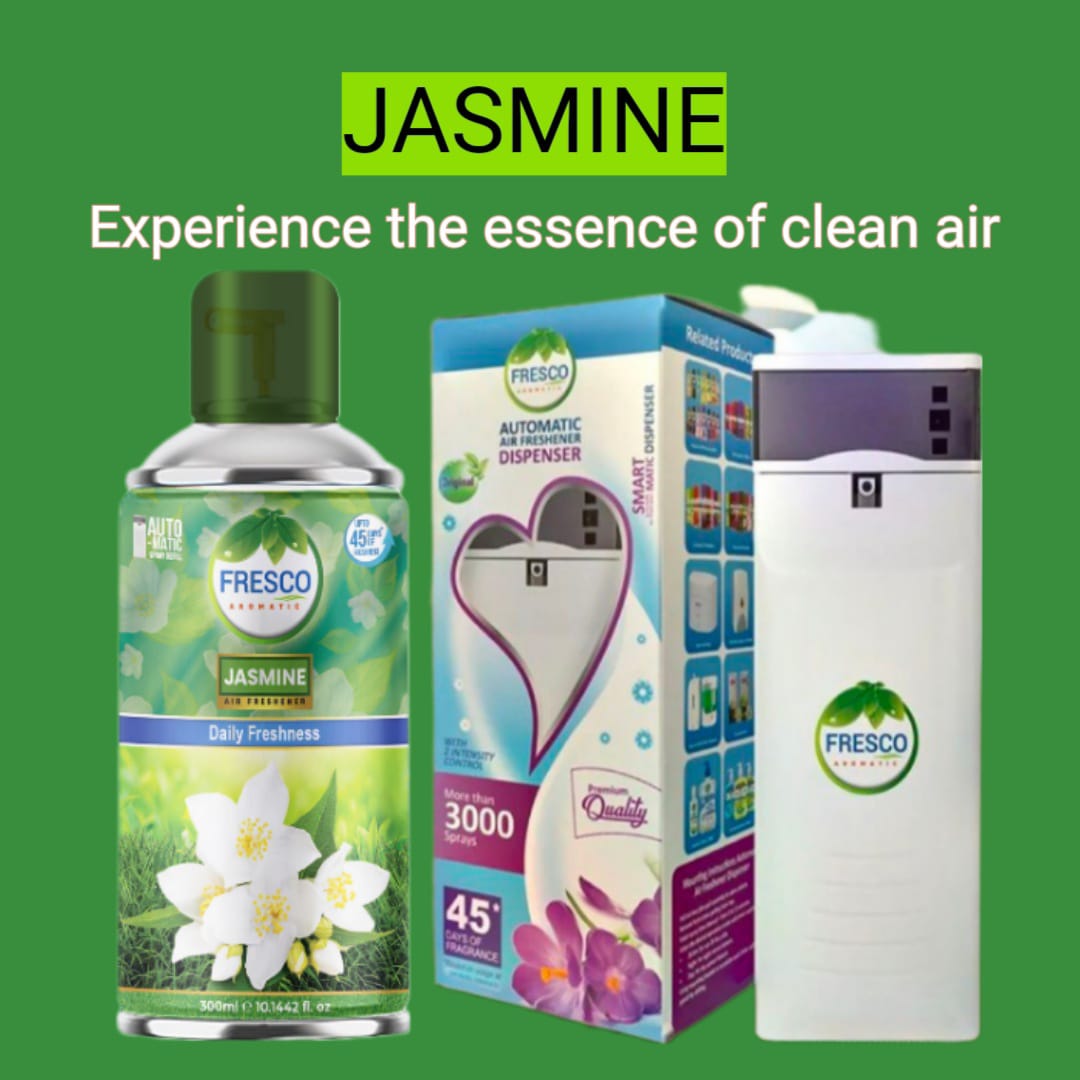 Fresco (Jasmine) Air Freshener Refill For Auto Dispenser | 300ML