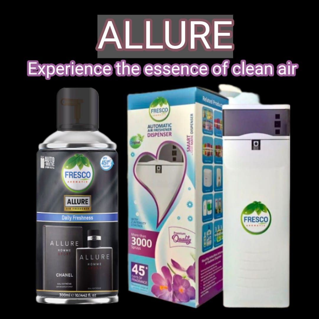 Fresco (Alure) Air Freshener Refill For Auto Dispenser | 300ML