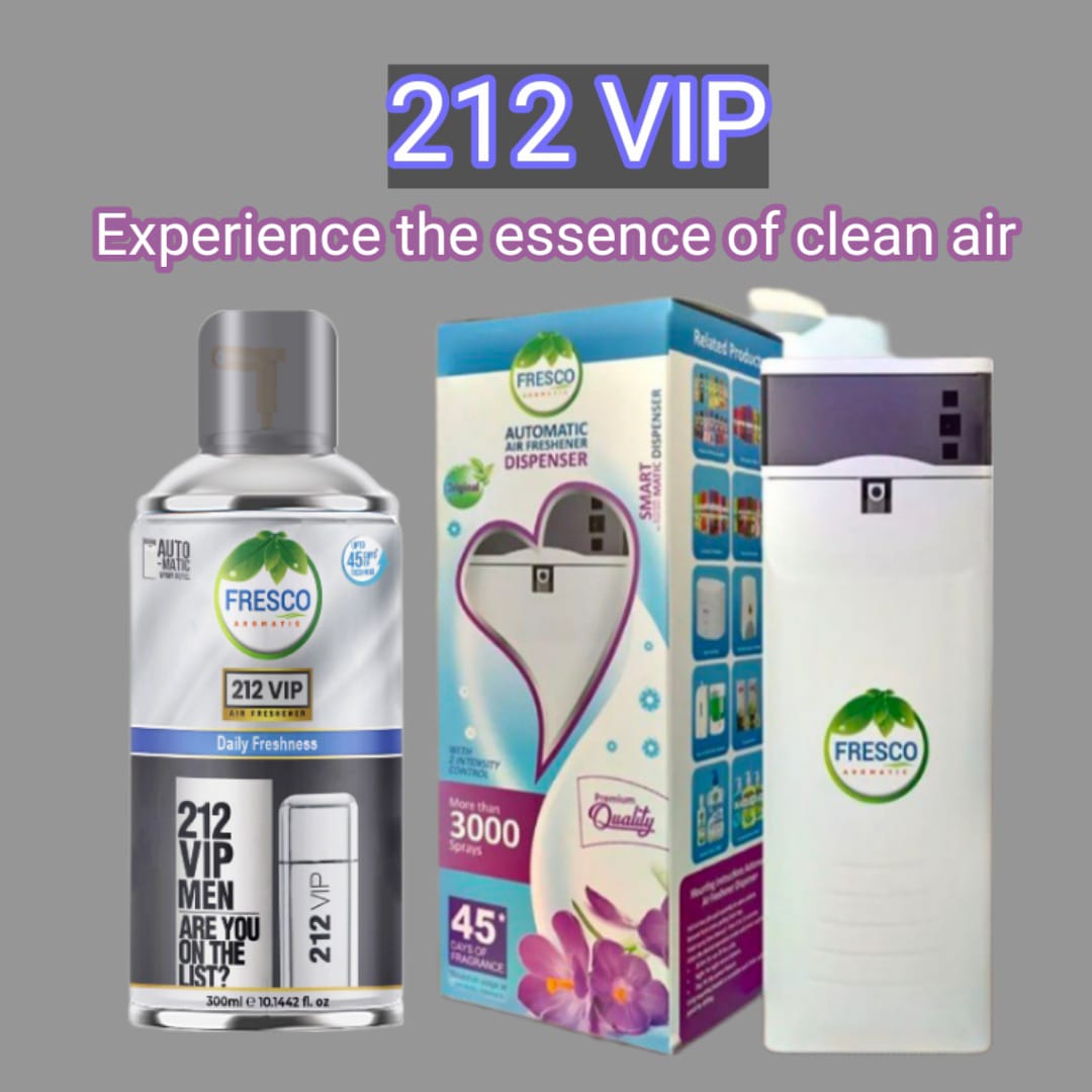 Fresco (VIP 212) Air Freshener Refill For Auto Dispenser | 300ML