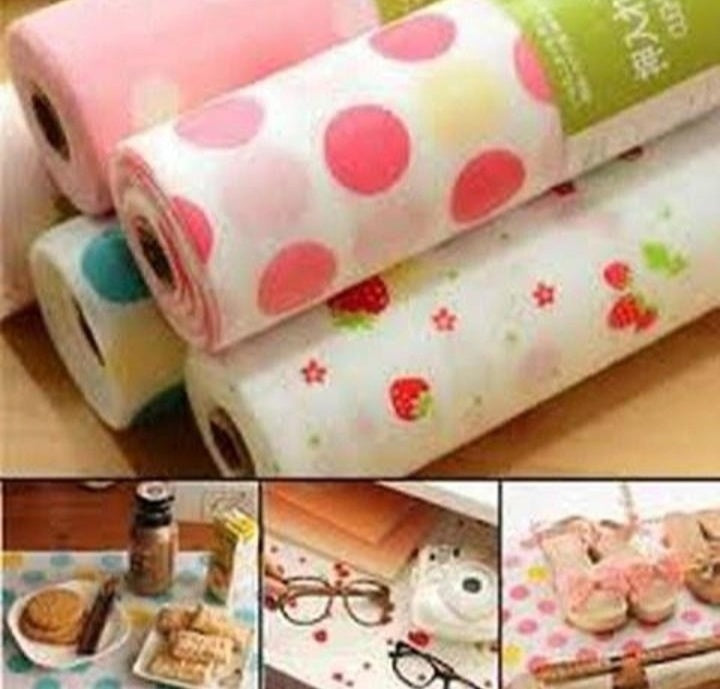 Full Roll Waterproof Printed Fridge Mats Washable Cabinet Waterproof Fridge