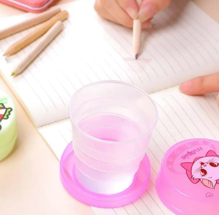 pack of 2 Portable Folding Collapsible Magic Glass- MagicGlass for Water - Portable Glass Collapsible