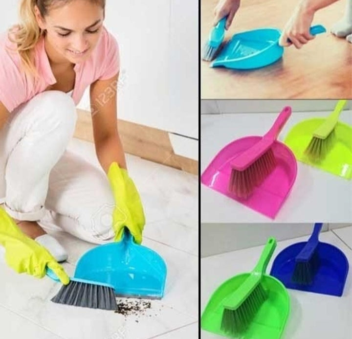 Dustpan with Brush - Hand Broom and Scoop Dustpan Set [Turquoise]