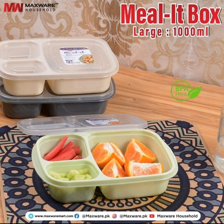 Lunch Box with two portions/Compartments, Best Meal box for Office/School/College