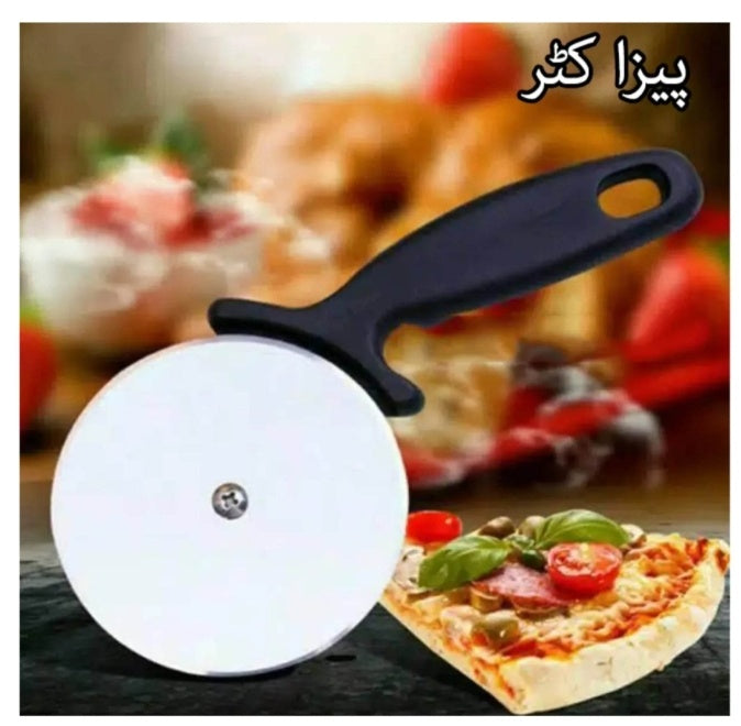 Pizza Cutter Stainless Steel Balde Rubber Handle Big Blade Household Kitchen Accessories Pizza Cutter Wheels
