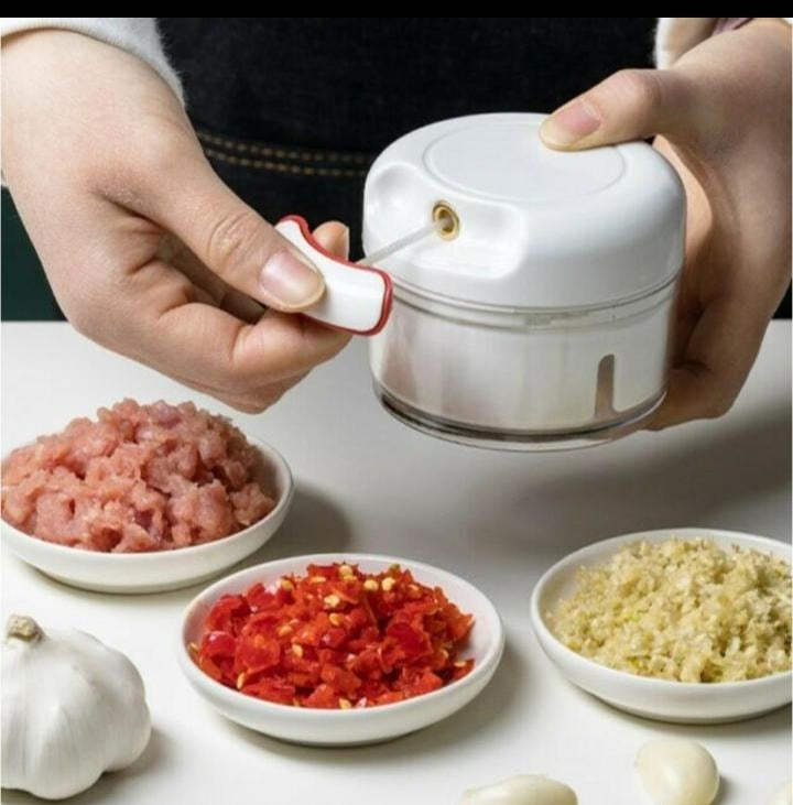 Mini Garlic Slicer Household Mincing Machine Minced Hand Pull Grinder Grill Vegetable Meat Kitchen Multi Chopper Shredder Gadget